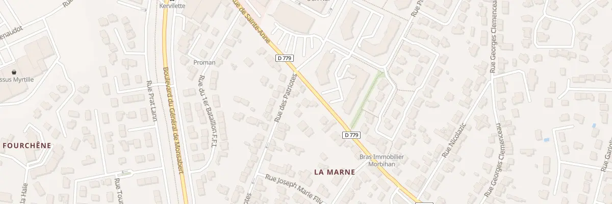 Plan du 29B Rue de Ste Anne à Vannes