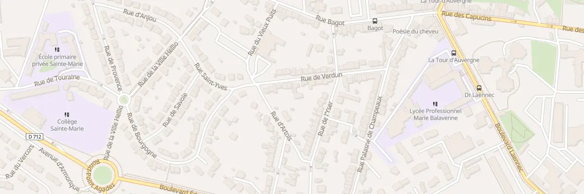 Plan du 19 Rue de Verdun à Saint-Brieuc