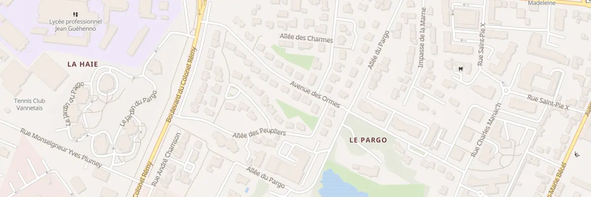 Plan du 5 Av des Ormes à Vannes
