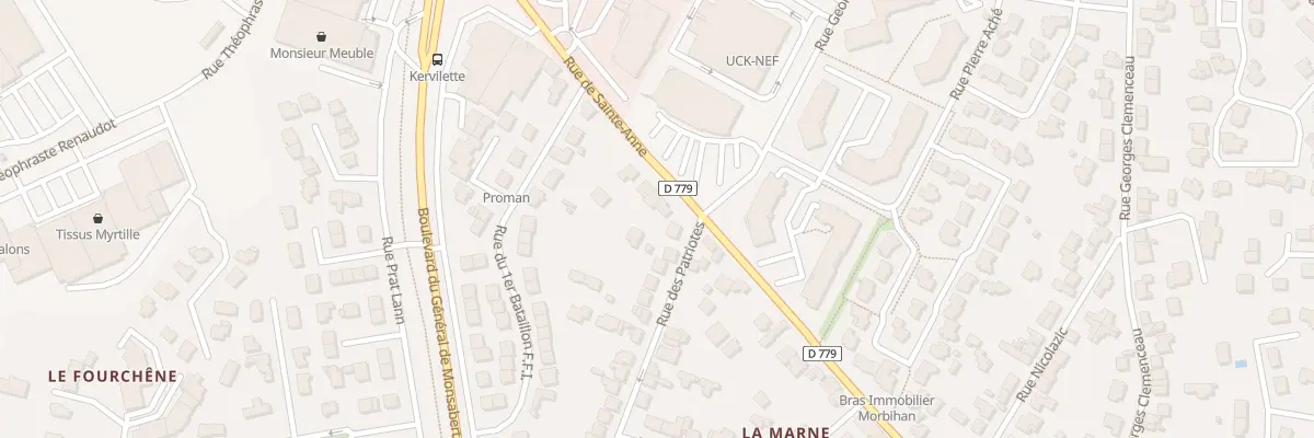 Plan du 35 Rue de Ste Anne à Vannes