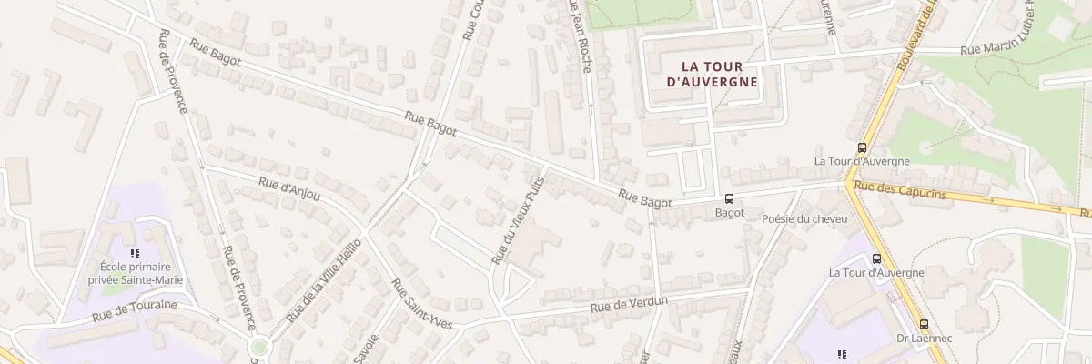 Plan du 45 Rue Bagot à Saint-Brieuc