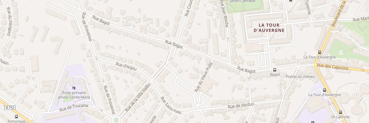 Plan du 57 Rue Bagot à Saint-Brieuc