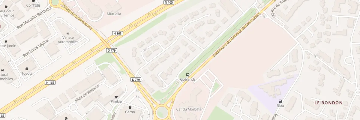 Plan du 9 Rue des Goélands à Vannes