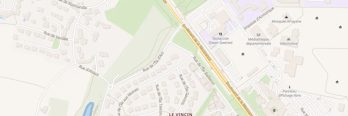 Plan du 2 Rue de l’Île Aux Moines à Vannes