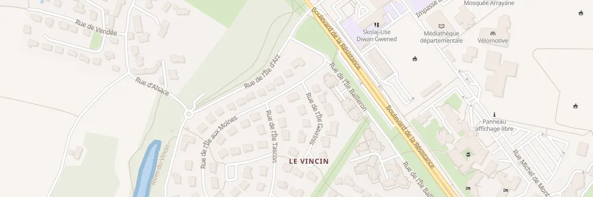 Plan du 1 Rue de l’Île Aux Moines à Vannes