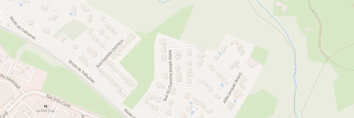 Plan du 20 Rue du Chanoine Joseph Mahé à Vannes