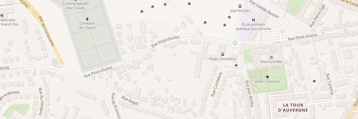 Plan du 75 Rue Pinot-Duclos à Saint-Brieuc