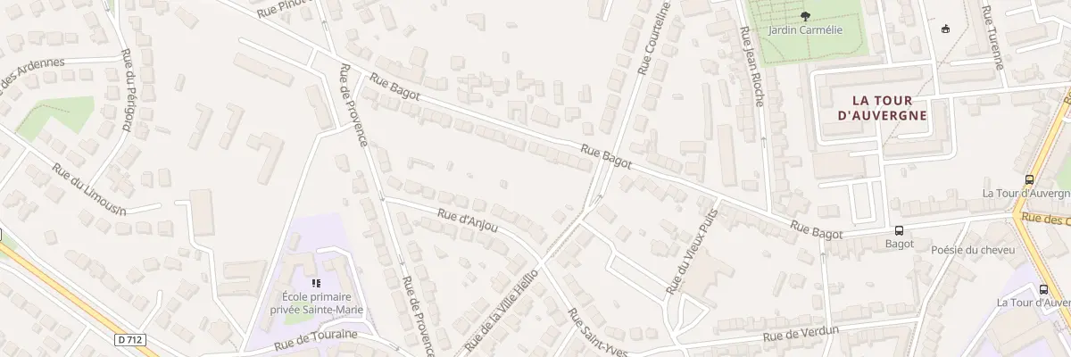 Plan du 71 Rue Bagot à Saint-Brieuc