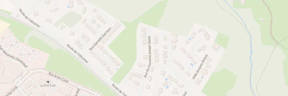 Plan du 17 Rue du Chanoine Joseph Mahé à Vannes