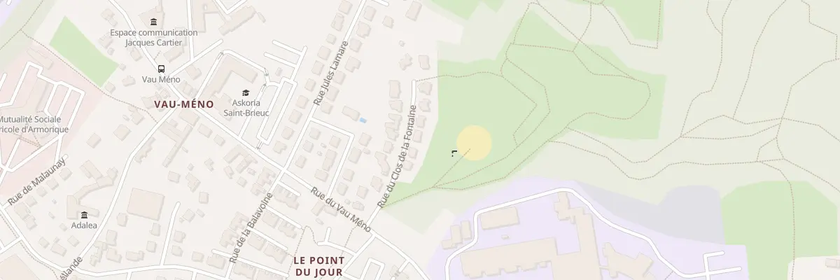 Plan du 8 Rue du Clos de la Fontaine à Saint-Brieuc