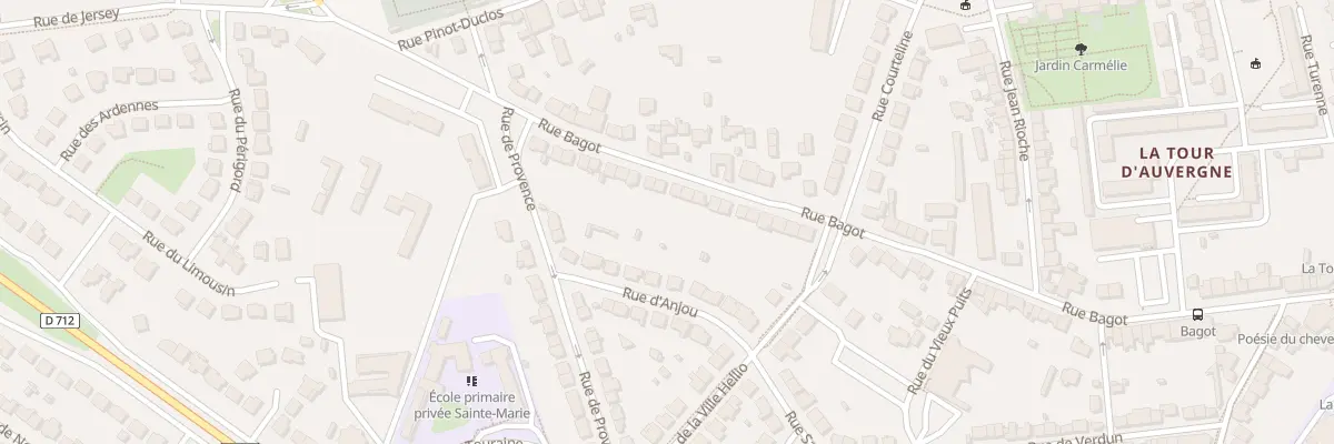 Plan du 83 Rue Bagot à Saint-Brieuc