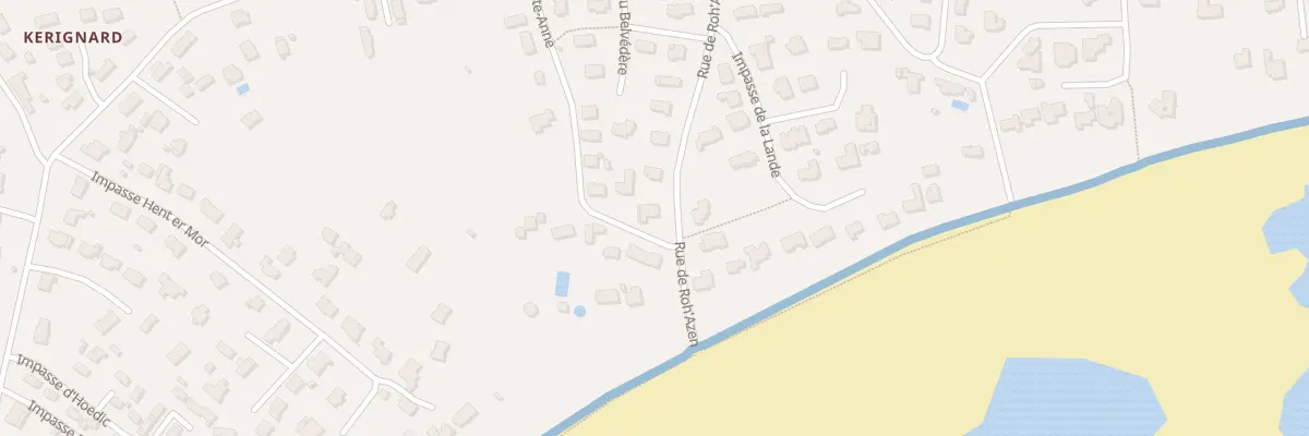 Plan du 38 Rue de Roh Azen à Sarzeau