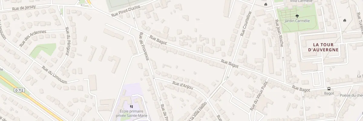 Plan du 85 Rue Bagot à Saint-Brieuc