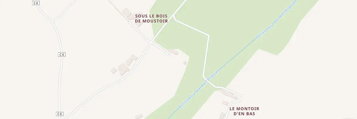 Plan du 2 Sous le Bois du Moustoir à Trévé