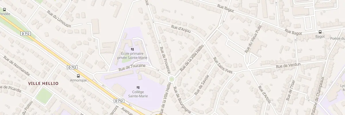 Plan du 8 Rue de Provence à Saint-Brieuc