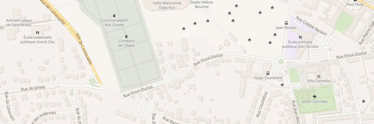 Plan du 90 Rue Pinot-Duclos à Saint-Brieuc