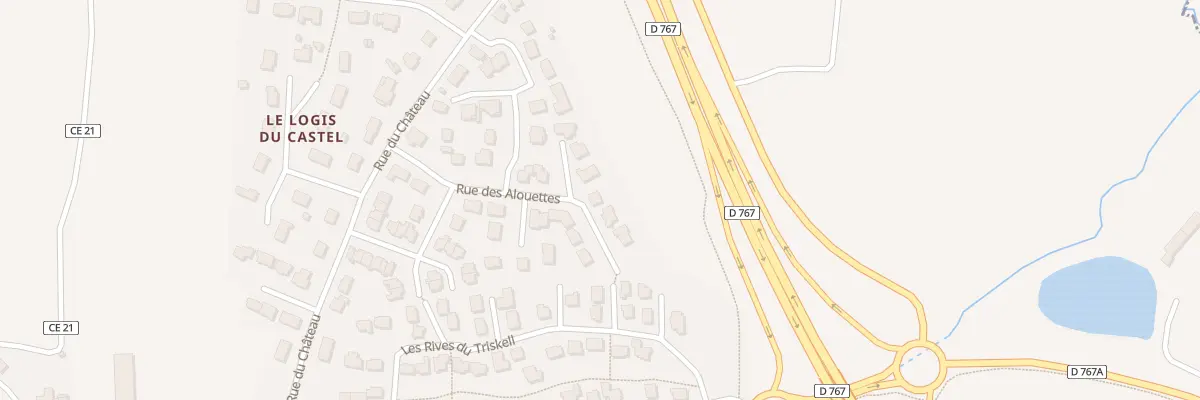 Plan du 8 Rue des Alouettes à Locmaria-Grand-Champ