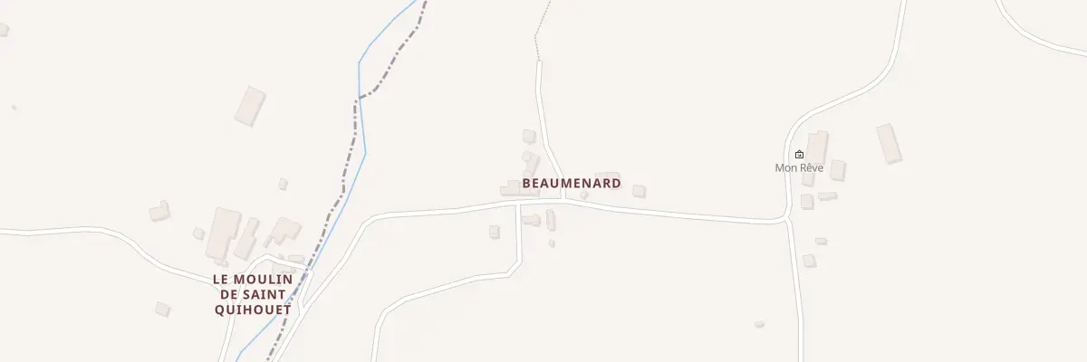 Plan du 42 Beauménard à Plédran