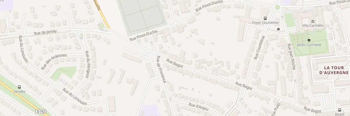 Plan du 100B Rue Bagot à Saint-Brieuc