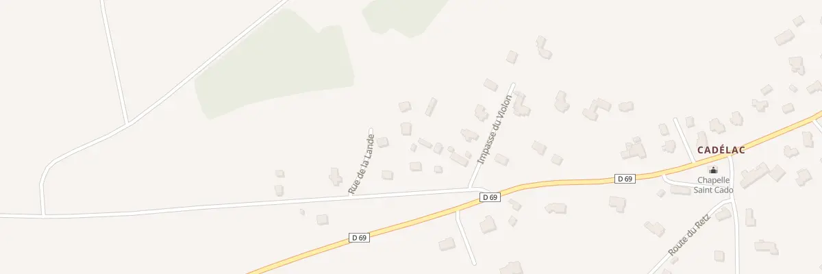 Plan du 4 Rue de la Lande à Loudéac