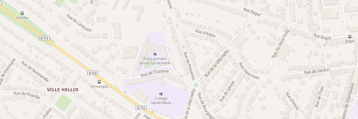 Plan du 9 Rue de Provence à Saint-Brieuc