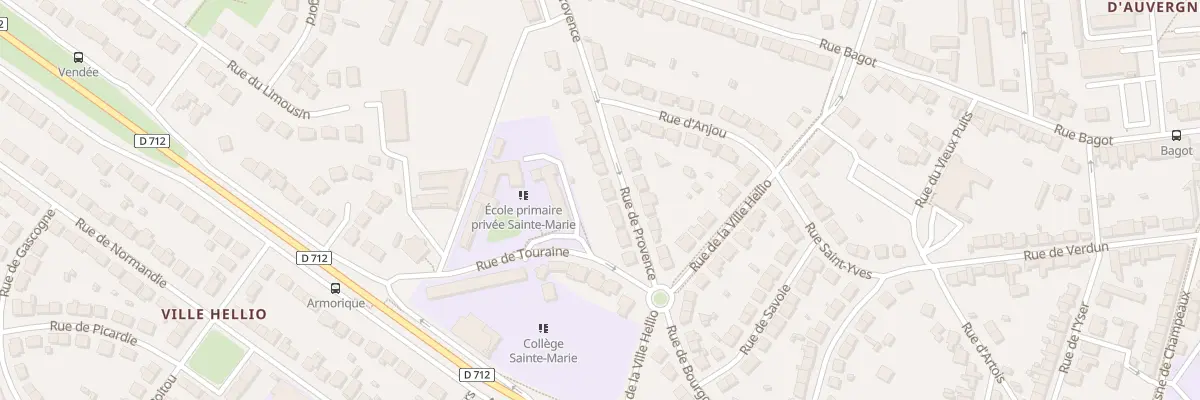 Plan du 11 Rue de Provence à Saint-Brieuc