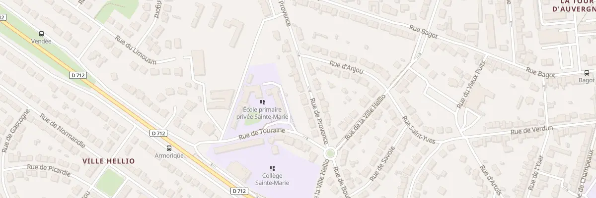 Plan du 13 Rue de Provence à Saint-Brieuc