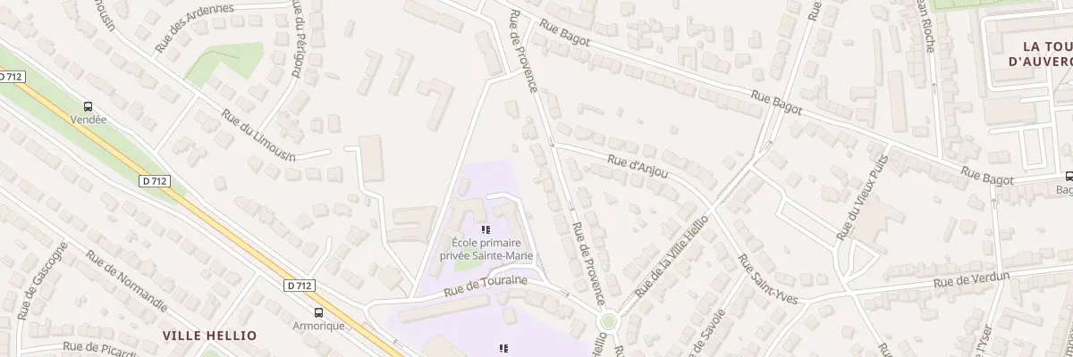 Plan du 21 Rue de Provence à Saint-Brieuc