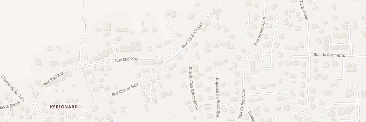 Plan du 2 Rue du Clos Sainte Anne à Sarzeau