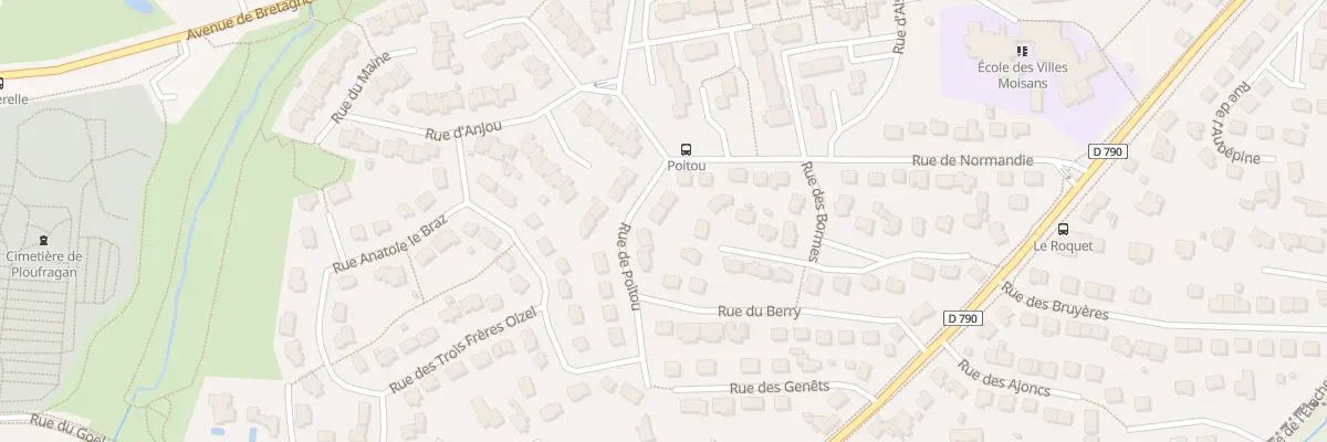 Plan du 3 Rue du Poitou à Ploufragan