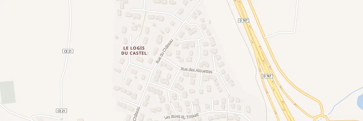 Plan du 6 Rue des Alouettes à Locmaria-Grand-Champ