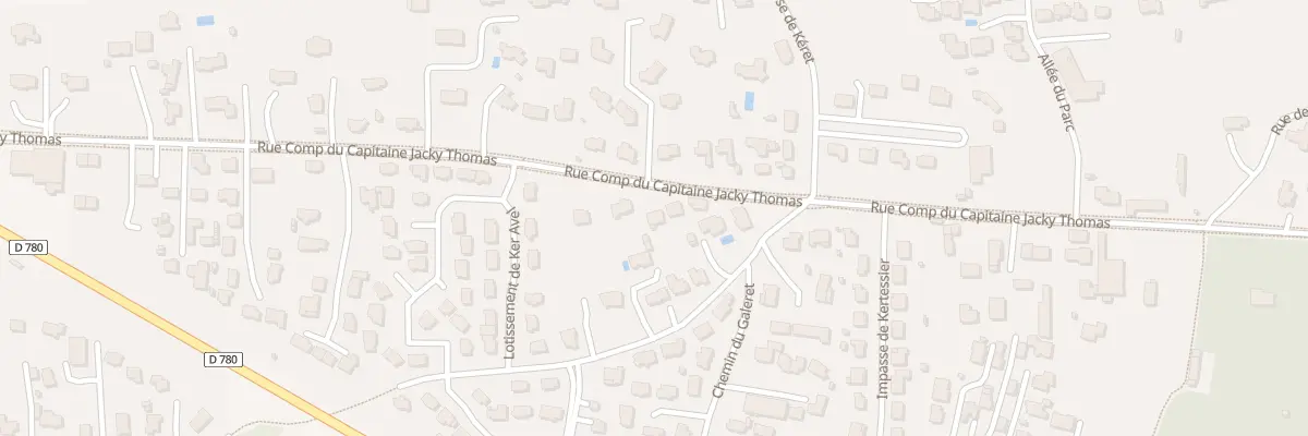 Plan du 25 Rue Comp du Cap Jacky Thomas à Sarzeau