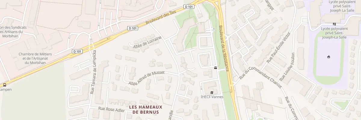 Plan du 30 Rue de Normandie à Vannes
