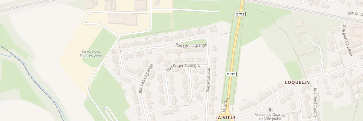 Plan du 10 Rue Roger Salengro à Saint-Brieuc