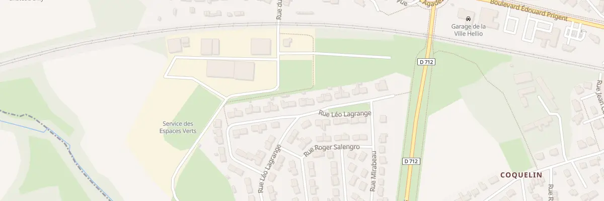 Plan du 22 Rue Léo Lagrange à Saint-Brieuc