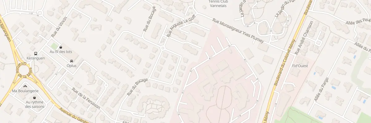 Plan du 28 Rue du Bocage à Vannes
