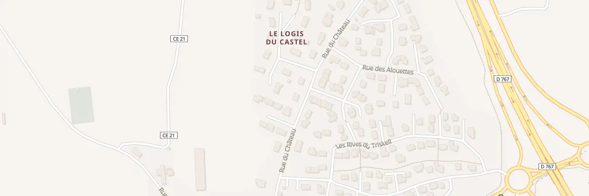Plan du 9 Rue du Château à Locmaria-Grand-Champ