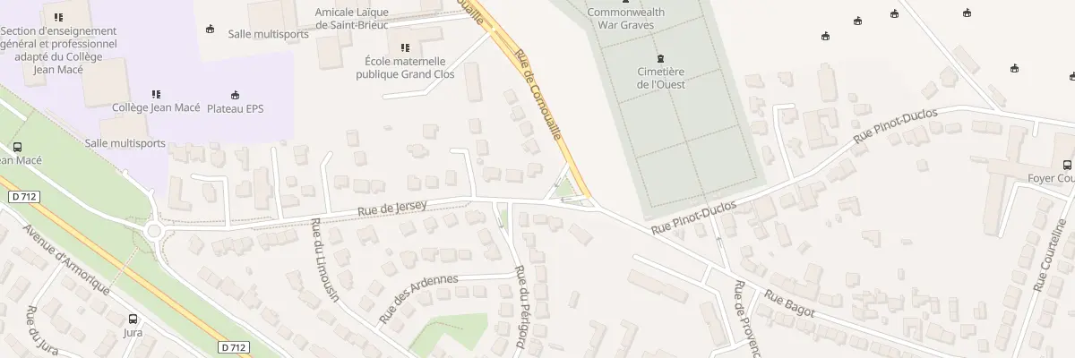 Plan du 38 Rue de Jersey à Saint-Brieuc