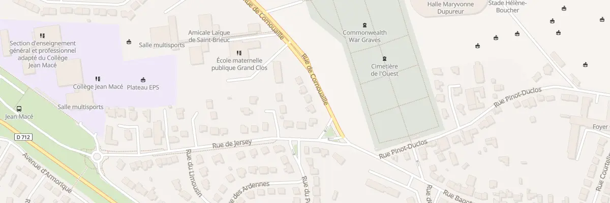 Plan du 44 Rue de Cornouaille à Saint-Brieuc