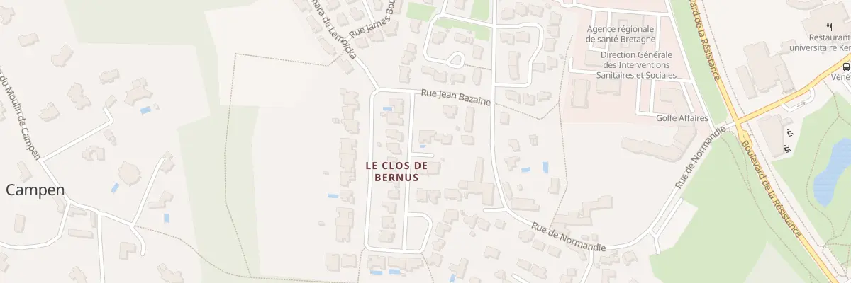 Plan du 5 Rue André Bouler à Vannes