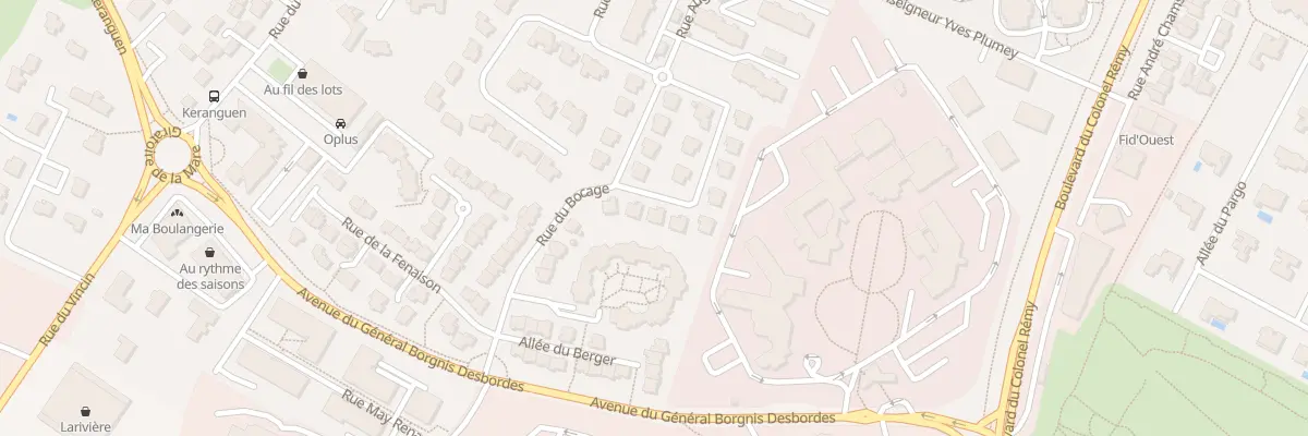 Plan du 16 Rue du Bocage à Vannes