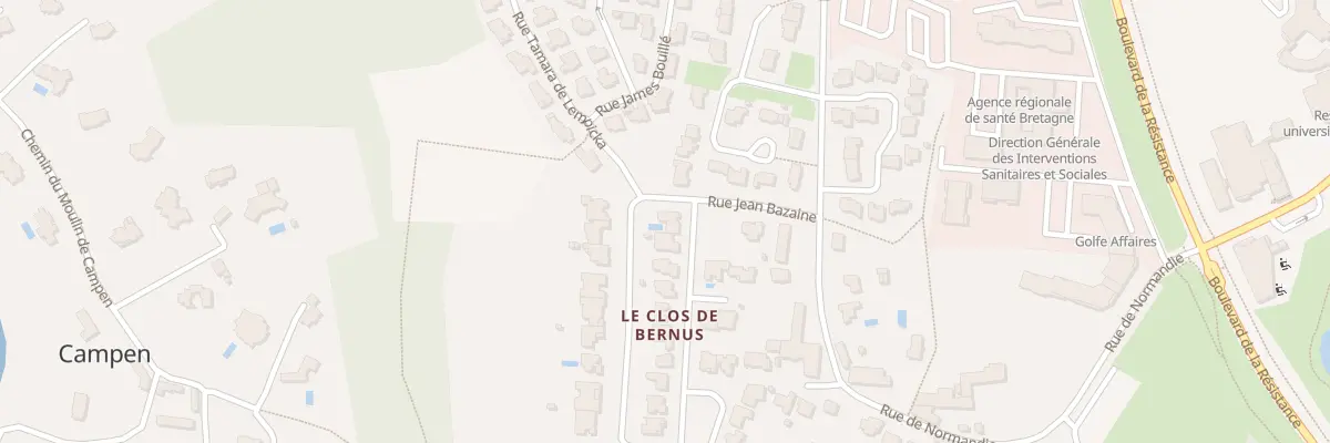 Plan du 2 Rue André Bouler à Vannes