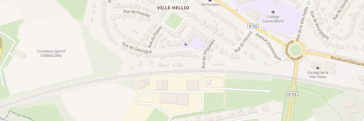Plan du 9 Rue de Gascogne à Saint-Brieuc
