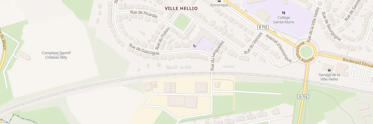 Plan du 11 Rue de Gascogne à Saint-Brieuc