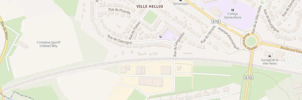 Plan du 13 Rue de Gascogne à Saint-Brieuc