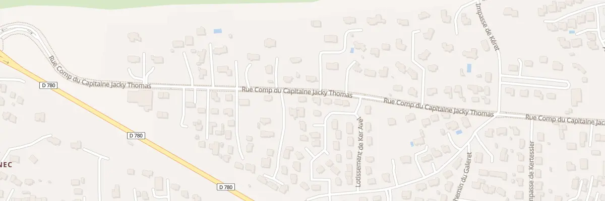 Plan du 2562 Rue Comp du Cap Jacky Thomas à Sarzeau