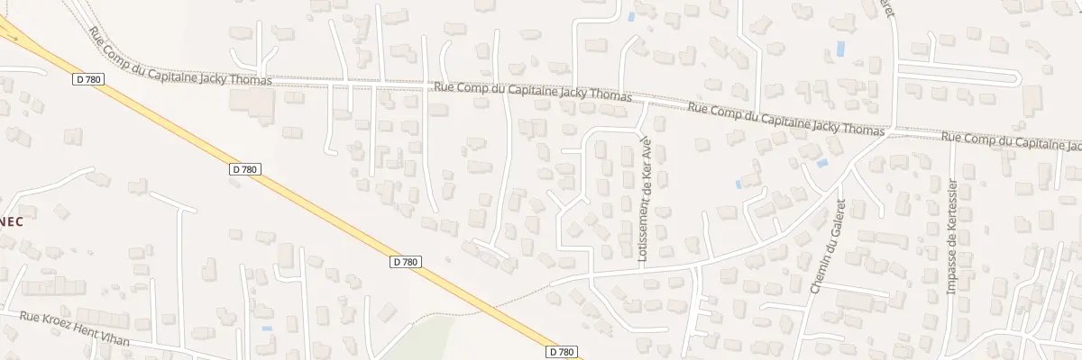 Plan du 2547 Rue Comp du Cap Jacky Thomas à Sarzeau