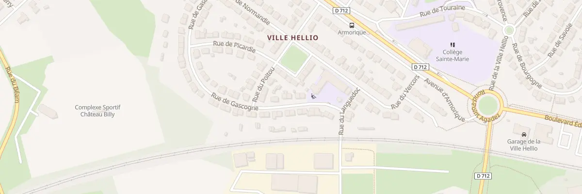 Plan du 8 Rue de Gascogne à Saint-Brieuc