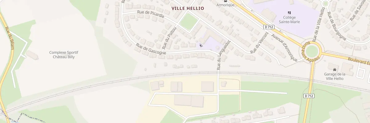 Plan du 15 Rue de Gascogne à Saint-Brieuc