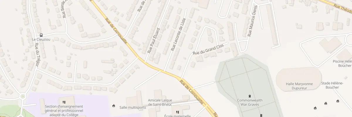 Plan du 6 Rue Leconte de Lisle à Saint-Brieuc